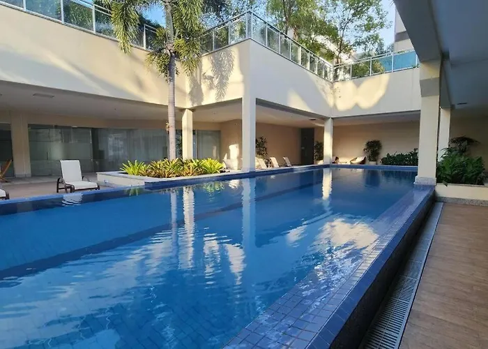 Flat Barra da tijuca Diária ou Aluguel 3 meses Apartamento Rio de Janeiro